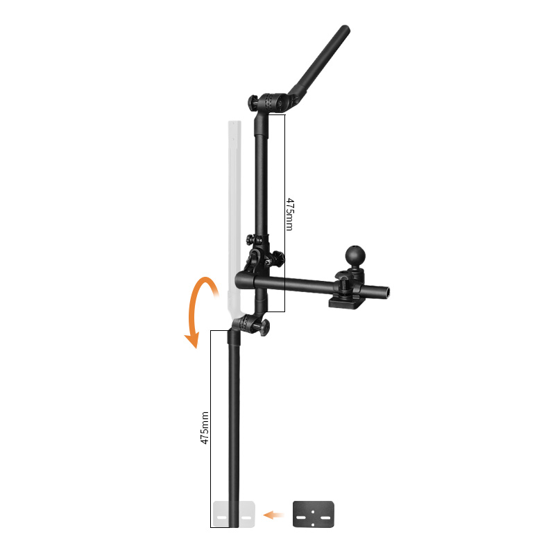 Fish Finder Mount - VINmounts 롱 로드 소나 어군 탐지기
