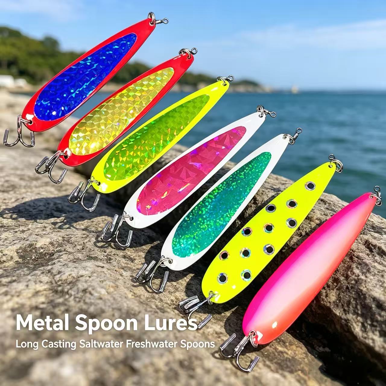 Fishing Depth Finder - 12cm/19g 낚시 루어 금속 트롤링 스푼